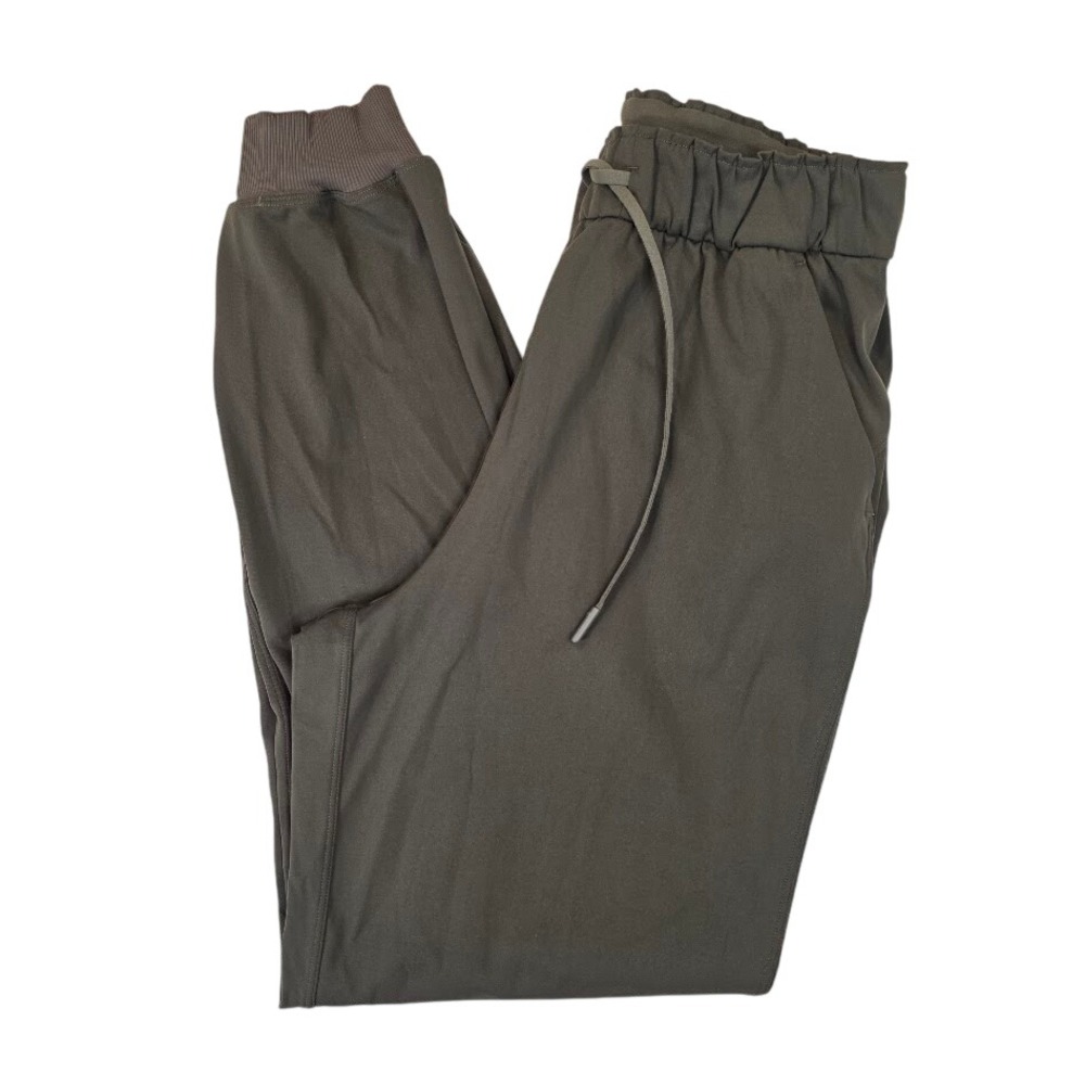 Lululemon Women's 6 Stretch High Rise Jogger Pants Dark Olive Green Athleisure